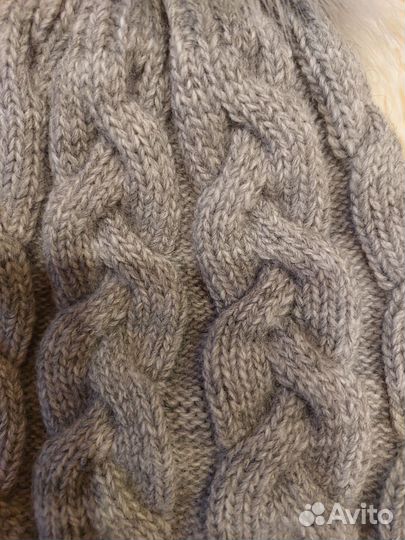 Шапка зимняя женская вязанная