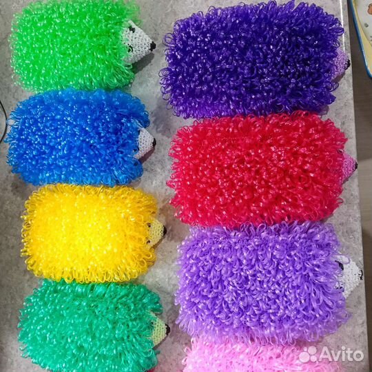 Детские мочалки ручной работы