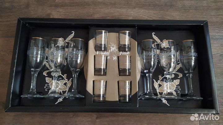 Набор фужеров и рюмок 12 предметов