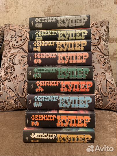 Книги. Джеймс Фенимор Купер собрание в 9 томах