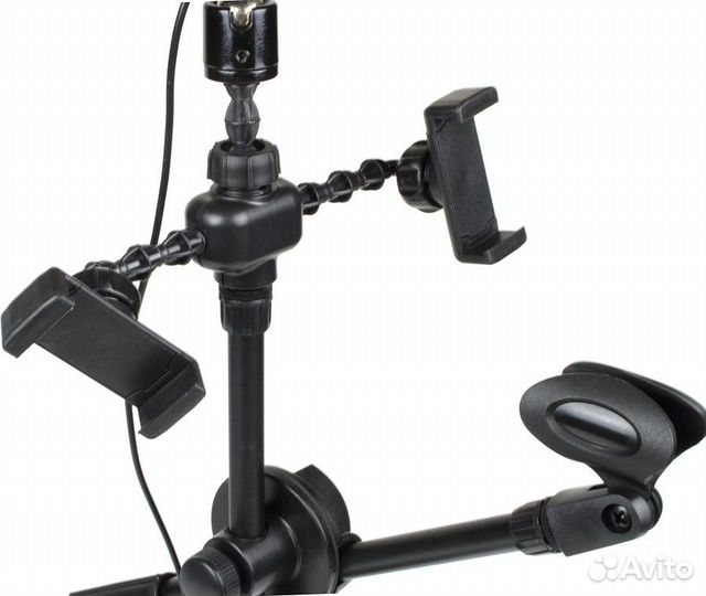 Селфи лампа кольцо 16см со штат с держ-м микрофона