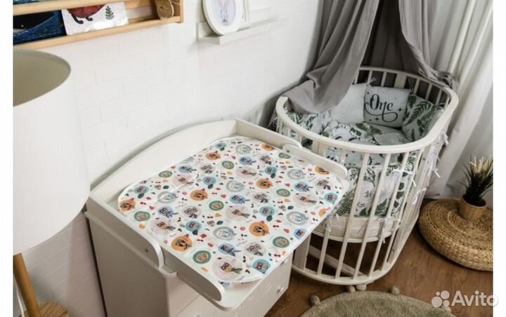 Накладка для пеленания на комод 74х63 см