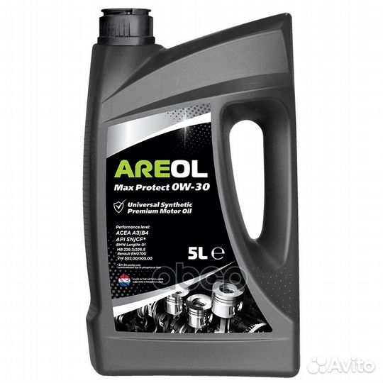 Areol Max Protect 0W30 (5L) масло моторное син