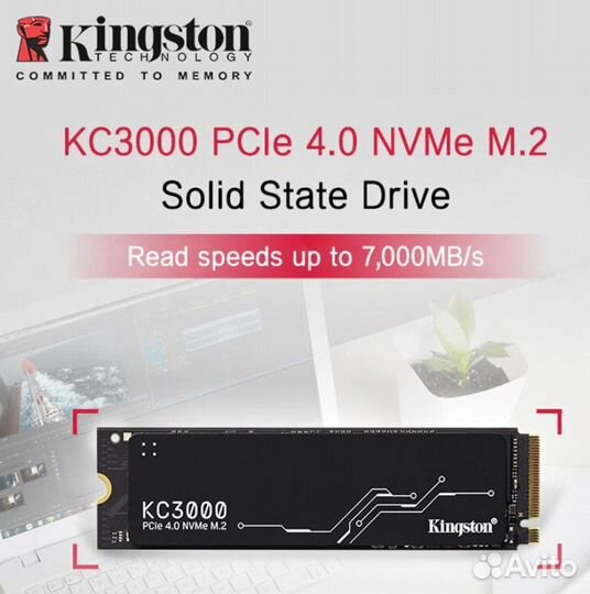 SSD Kingston KC3000 M.2 2280 2TB 1TB PCIe-4.0 NVMe
