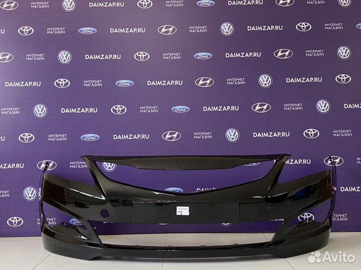 Бампер Передний Hyundai Solaris 2015 Чёрный