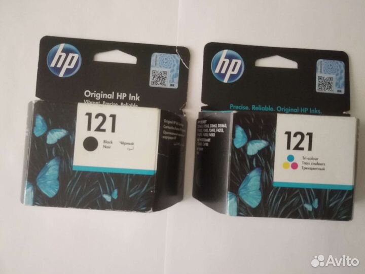 Картриджи струйные HP 121 черный оригинал