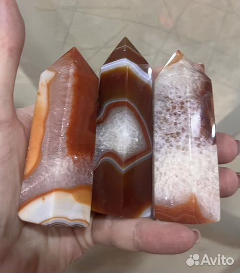 Сердолик с горным хрусталем