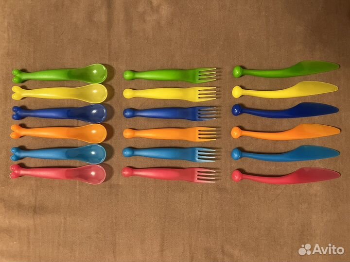 Набор пластиковых приборов IKEA