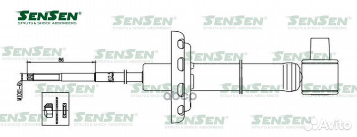 Амортизатор audi A4(8D2) - 01/99 зад.газ. 32120