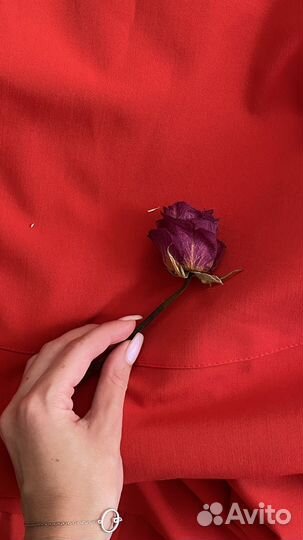 Вечернее красное платье 40