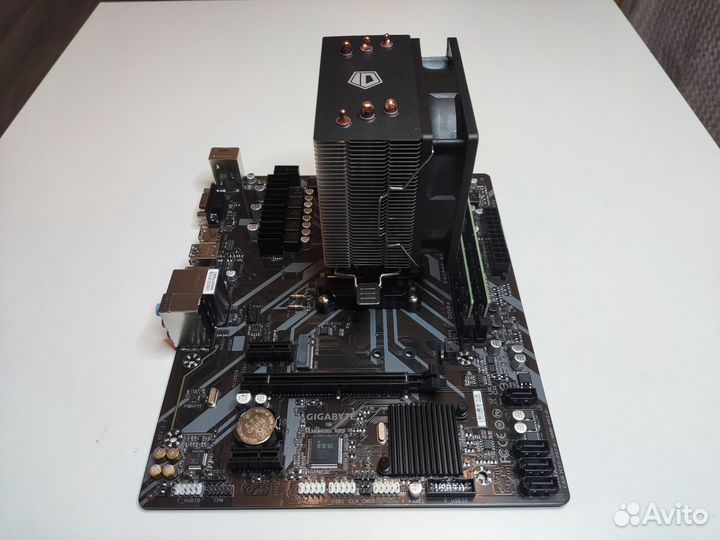 Комплект: Ryzen 5500, B450, 16Gb, кулер