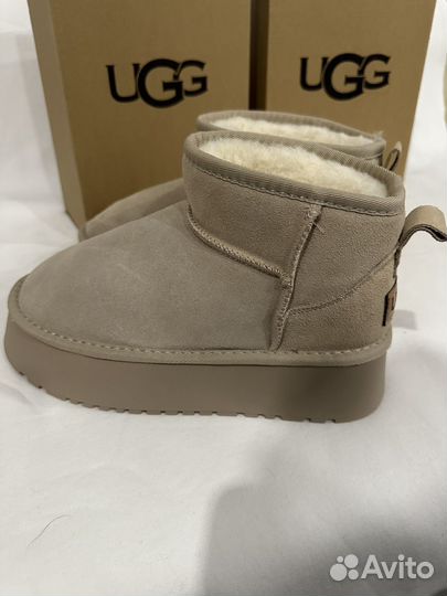 Ugg classic ultra mini новые, женские. Натуральные