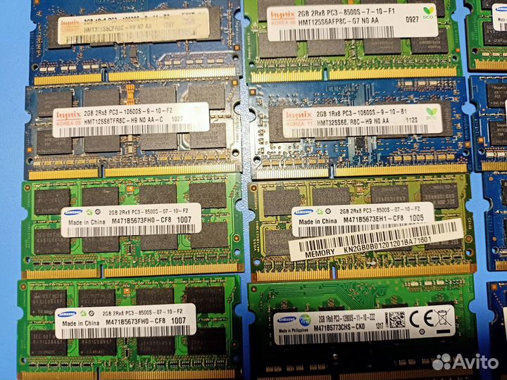 Оперативная память для ноутбука DDR3 на 2GB, 4GB