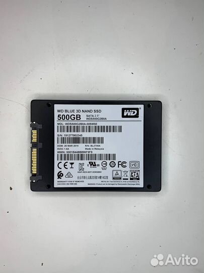 SSD накопитель WD blue 500 гб + скупка