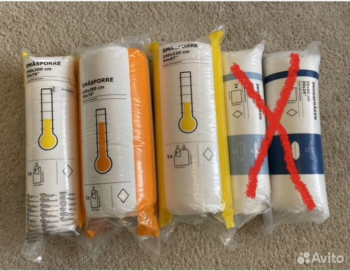 Одеяло и подушки Икеа Смаспорре