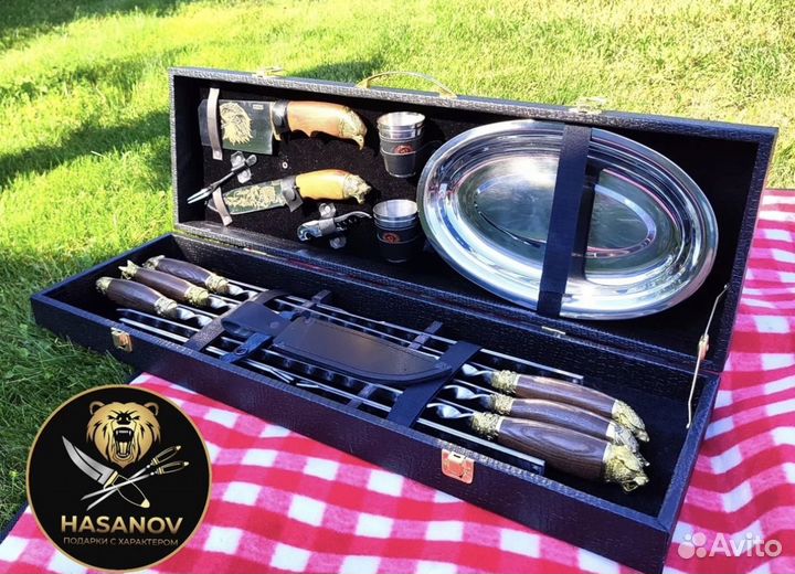 Подарочный шашлычный набор Люкс