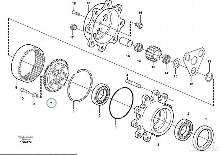 10/906334 Шестерня солнечная зубчатая планетарная