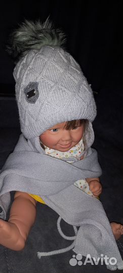 Комплект шапка, шарф