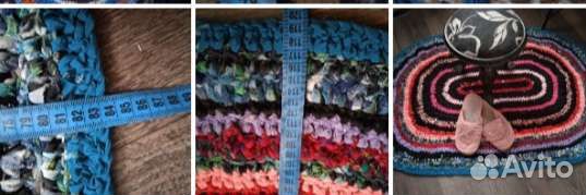 Коврик вязаный крючом