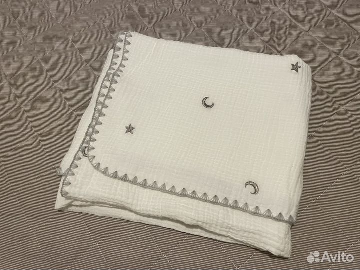 Плед муслиновый новый 100*100