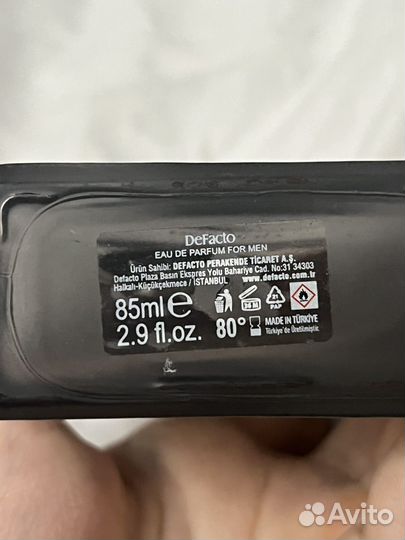 Духи Defacto Frame black men
