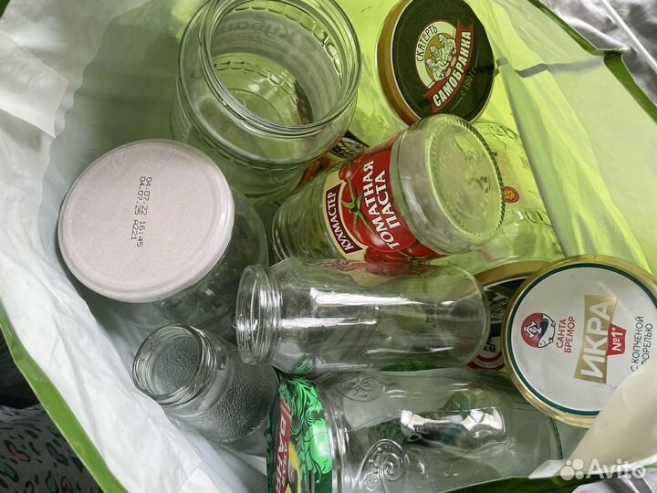 Огромный пакет разных банок