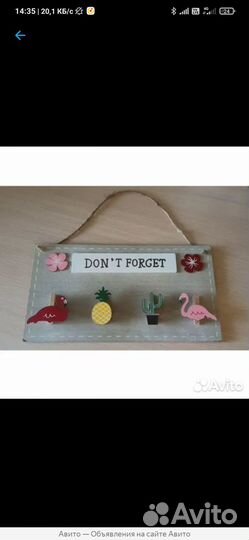 Доска с прищепками для записок / фото