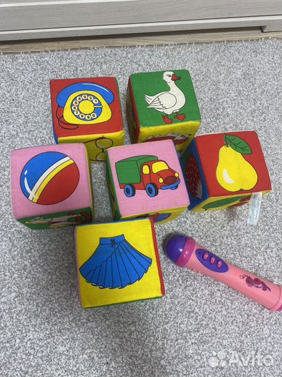 Мягкие кубики большие