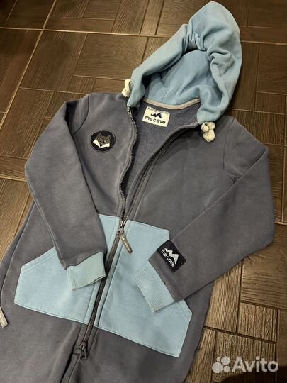 Теплый комбинезон (футер 3-х нитка) 128-134