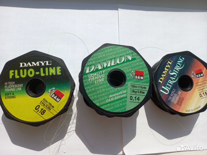 Леска крючки рыболовные (есть с позолотой)