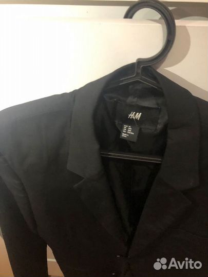 Пиджак мужской чёрный H&M, состояние отличное