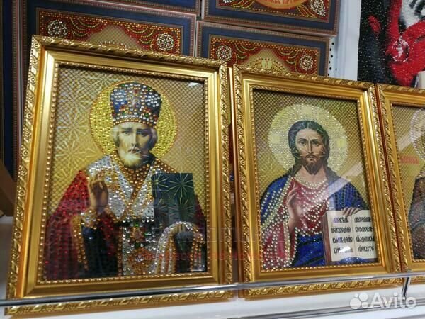 Алмазная мозаика 15x20 Икона Покров Пресвятой