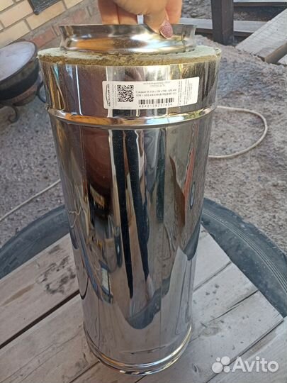 Сэндвич труба для печи 210*150*500 мм