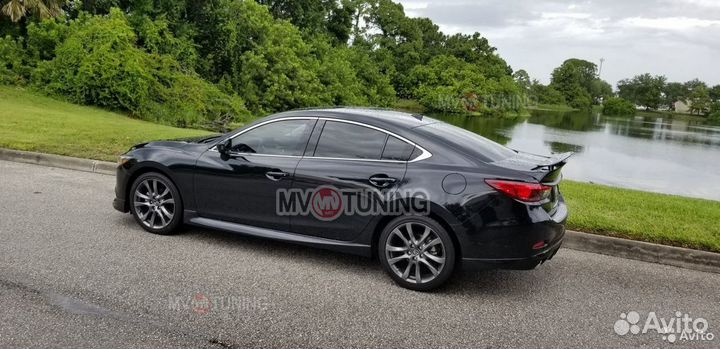 Клыки переднего бампера на Mazda 6 GJ (2015г)