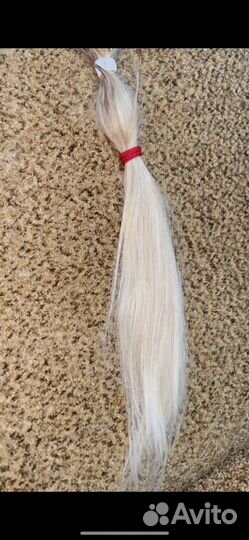Волосы для наращивания 60 см блонд б/у