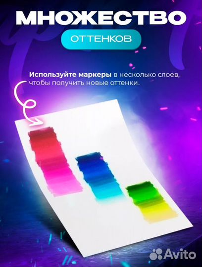 Набор маркеров для скетчинга 80 цветов, штук