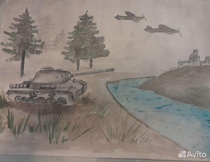 Рисунки на заказ для школы, детского сада