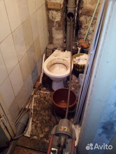 Сантехник.Прочистка промывка труб канализации