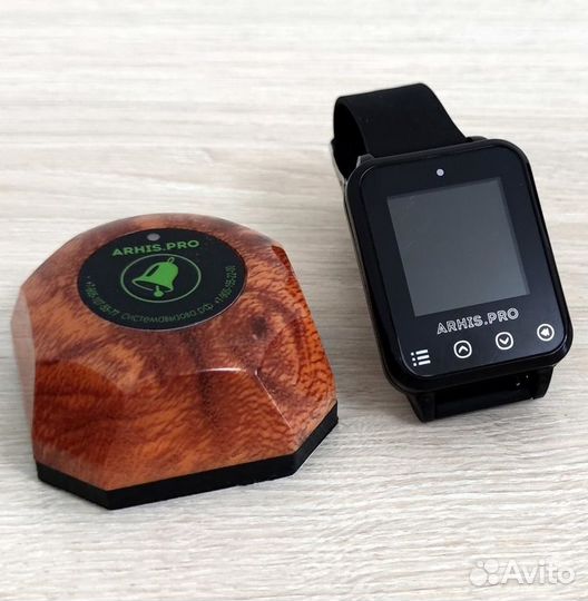 Кнопка вызова официанта Бургер с часами Элит