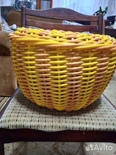 Кашпо горшок для цветов из ротанга 12л