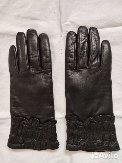 Зимние кожаные перчатки Fabretty 6,5-7. Изящные