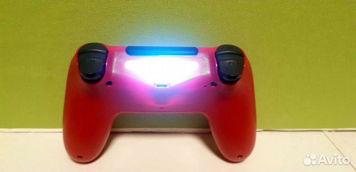 Джойстик для PS4 красный