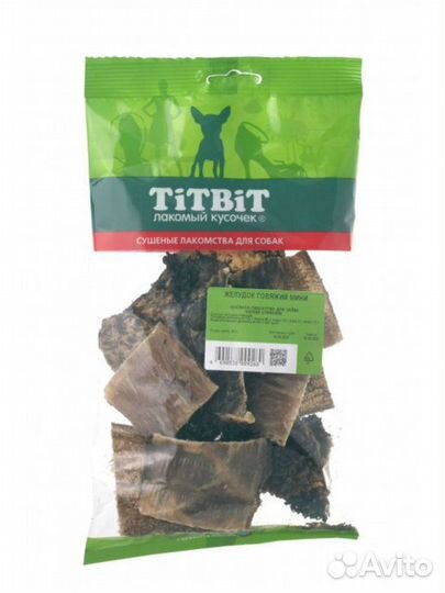 Titbit Желудок говяжий мини - мягкая упаковка 0,05