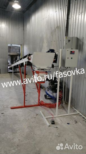 Фасовочный аппарат для песка, угля, щебня, гравия