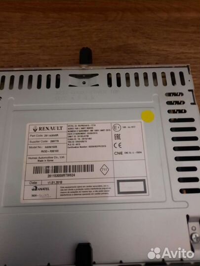 Штатная магнитола на Renault Kaptur,Logan, Duster