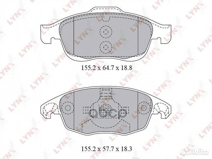 Колодки тормозные пер citroen berlingo 1.6-1.6D