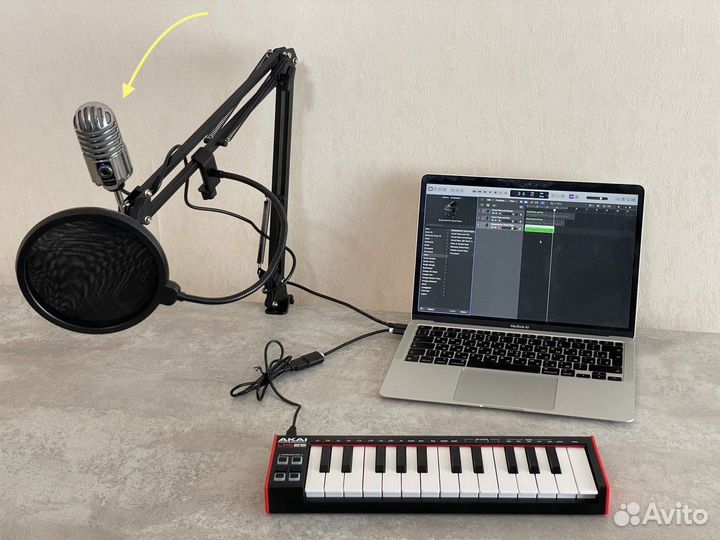 Микрофон Samson Meteor в коробке + большой набор