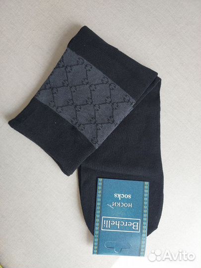 Носки мужские высокие, хлопок, набор 6 пар