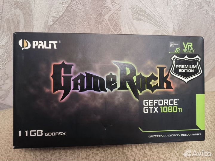 Видеокарта Geforce GTax 1080ti Palit Gamerock