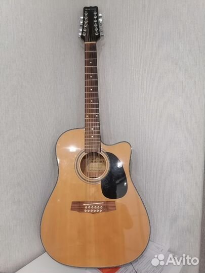 12 струнная электроакустическая гитара